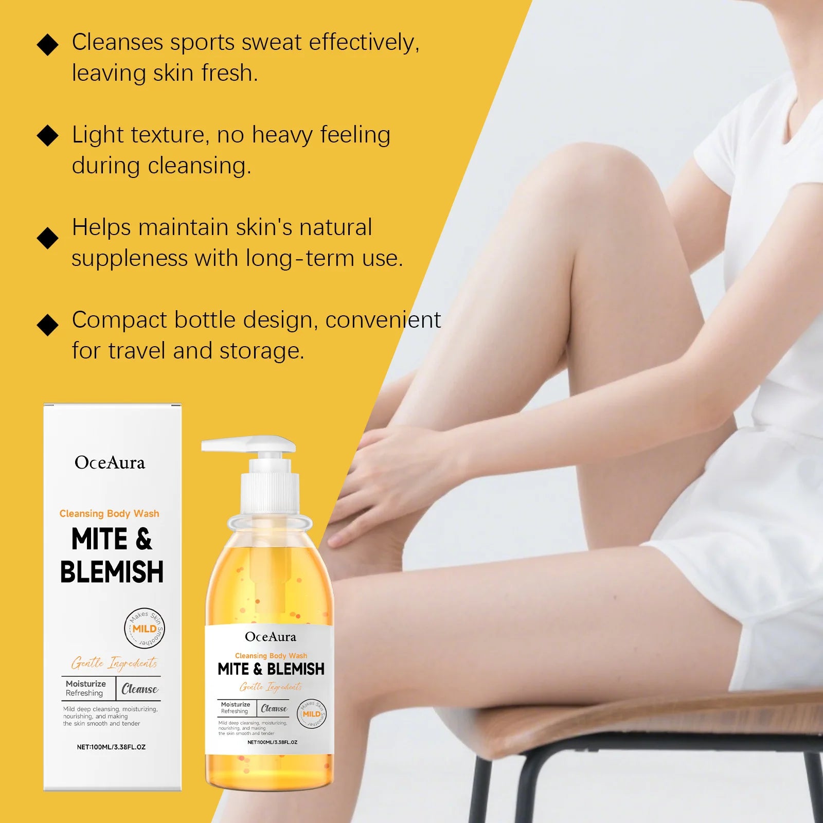Anti Mite Acne Control Cleansing Body Wash Shower Gel - 11