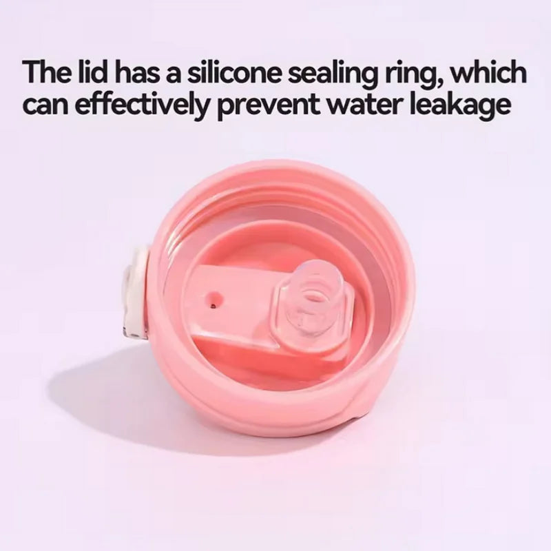 900ml Motivational Water Bottle Leak Proof Sports Jug with Straw - 4