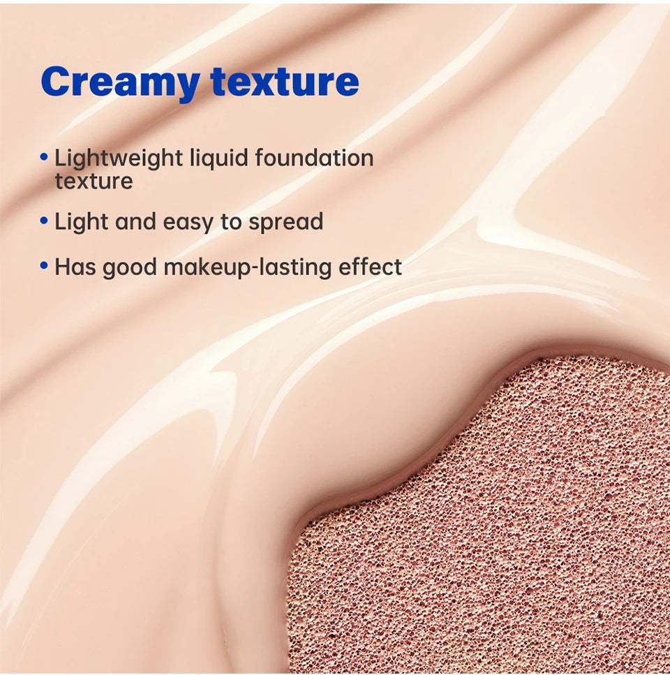 Cushion Foundation Waterproof Full Coverage Makeup CC Cream - 12