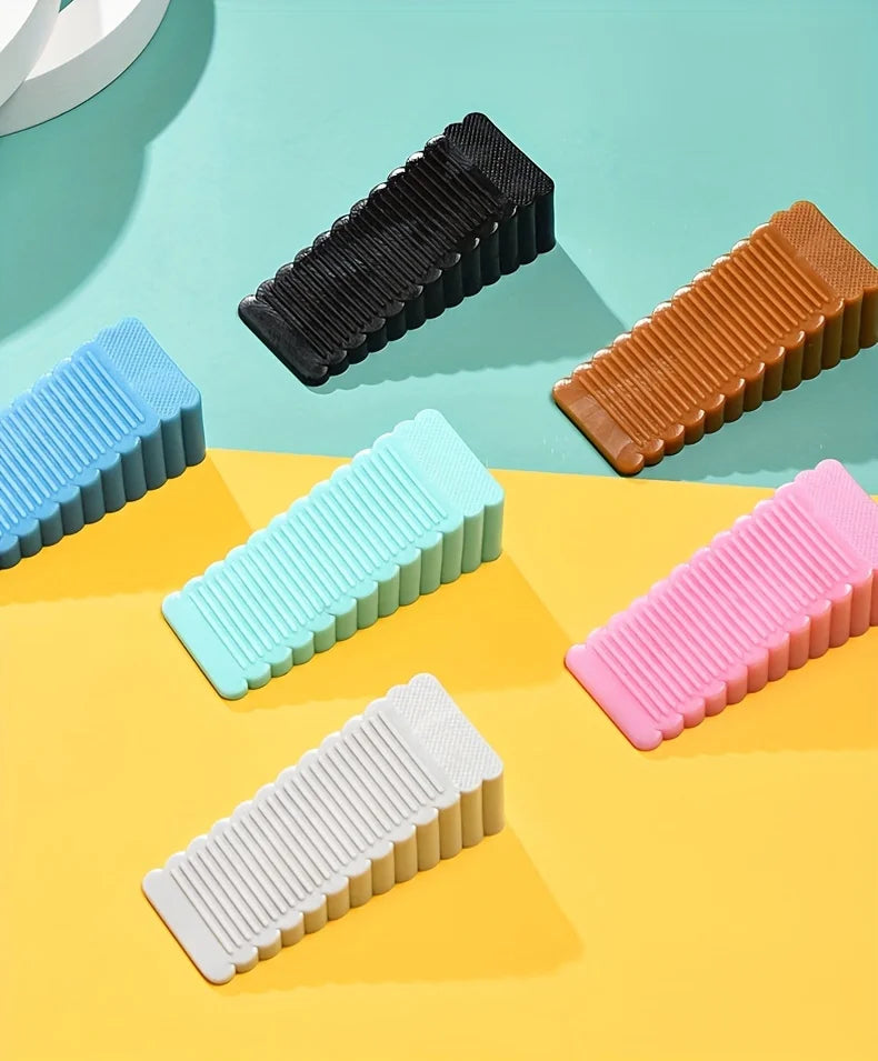 Silicone Door Stop Wedge Heavy Duty Non Slip Floor Protector Door Stopper - 19