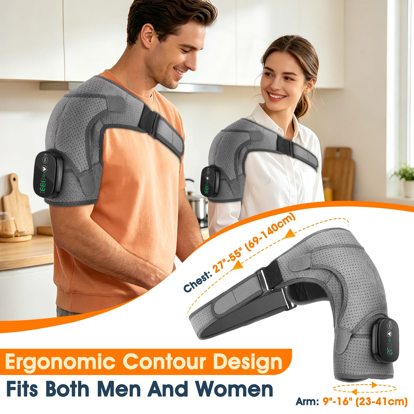 Cordless Neck and Shoulder Massager with Heat and Vibration - 12