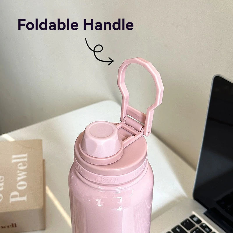 TYESO Stainless Steel Vacuum Insulated Water Bottle Travel Flask - 9