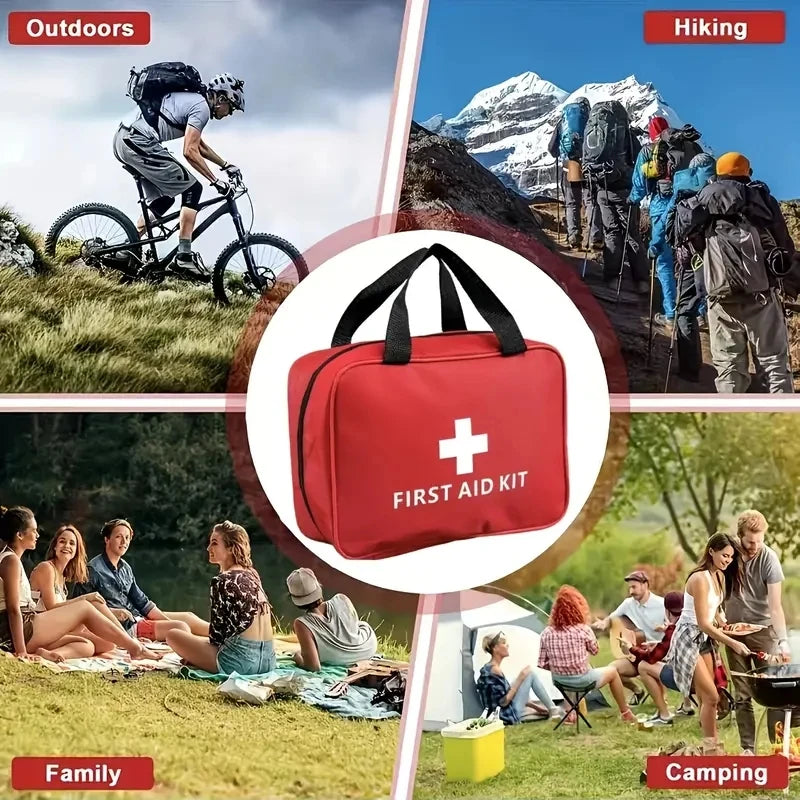 Portable First Aid Kit Emergency Trauma Bag for Car Home and Travel