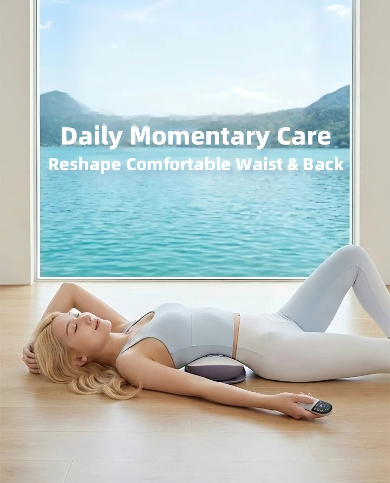 Electric Lumbar Traction Device Wireless Back Stretcher Massager