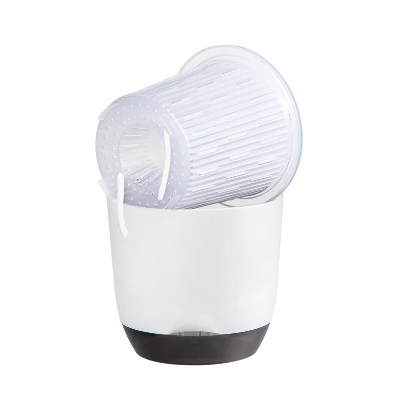 YOCITY Self Watering Orchid Pot Clear Inner Planter with Drainage Holes - 18