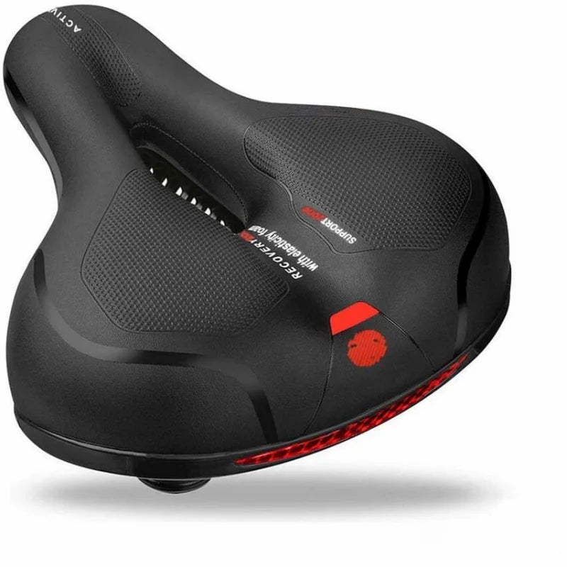 Comfortable MTB Bike Saddle with Integrated Safety Warning Tail Light - 7