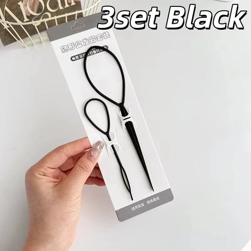 Topsy Tail Hair Braiding Tool Ponytail Maker Styling Accessory Set