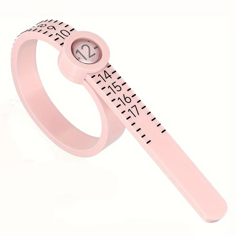 Adjustable Ring Sizer Gauge with Magnifying Glass US Size 1-17 - 10