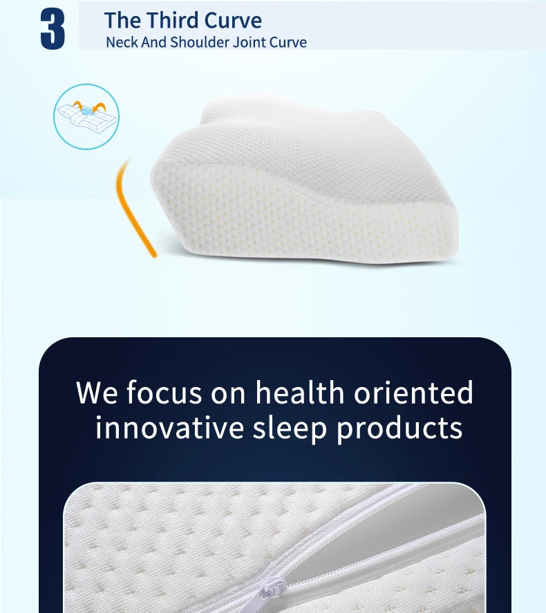 Orthopedic Memory Foam Cervical Pillow for Neck Pain Relief