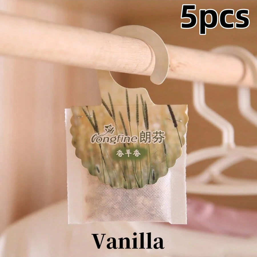 5 10 Pack Wardrobe Hanging Sachets Air Freshener Closet Odor Eliminator - 22
