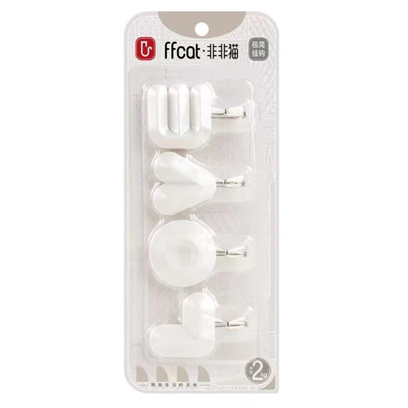 LOVE Letter Adhesive Wall Hooks Decorative No Punch Door Hangers