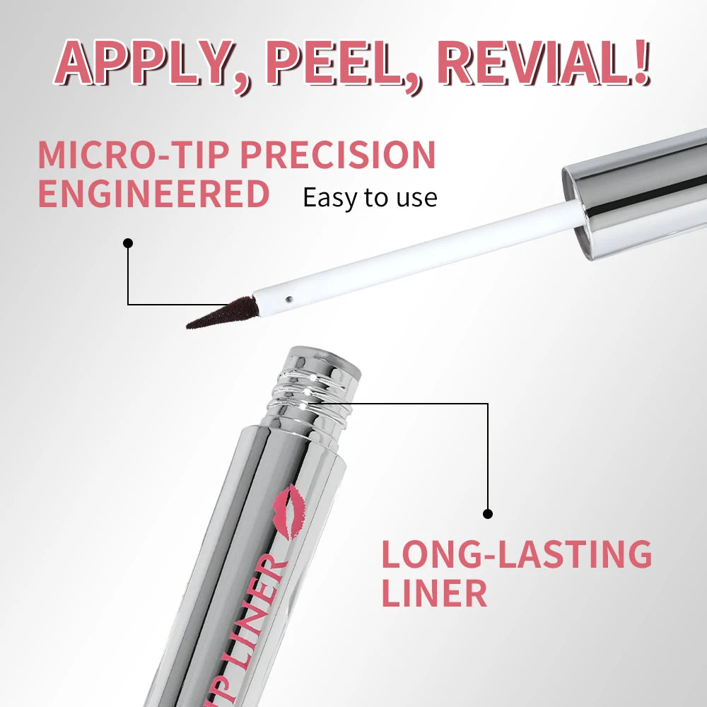 Waterproof Peel Off Lip Liner Tattoo Lip Tint Contour Stain - 6
