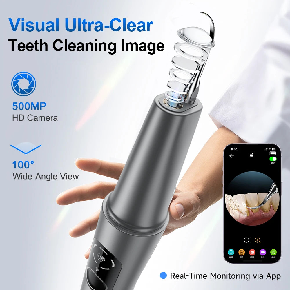Visual Ultrasonic Dental Scaler HD Camera Tooth Cleaner Tartar Removal