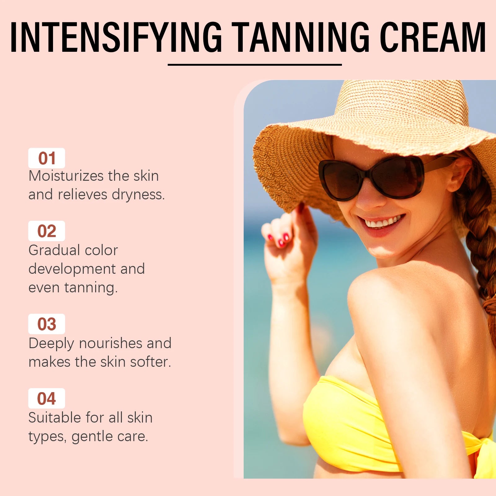 Body Tanning Cream Solarium Bronzing Lotion - 4