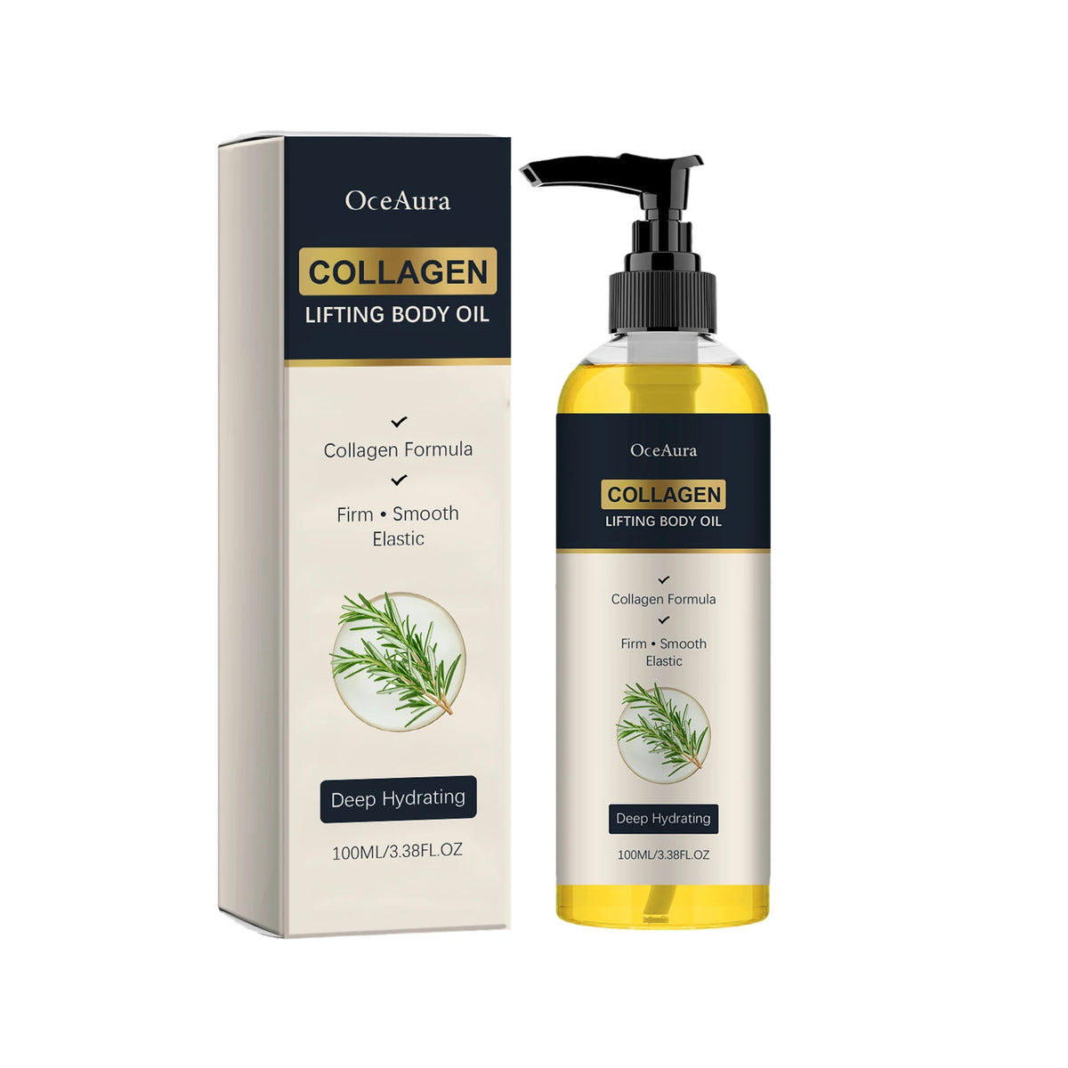 Collagen Lifting Body Oil Firming Moisturizer Rosemary Massage Oil