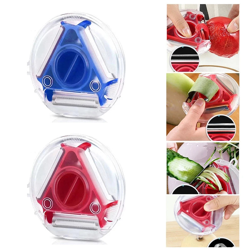 Manual Vegetable Spiralizer Hand Crank Slicer Julienne Kitchen Tool
