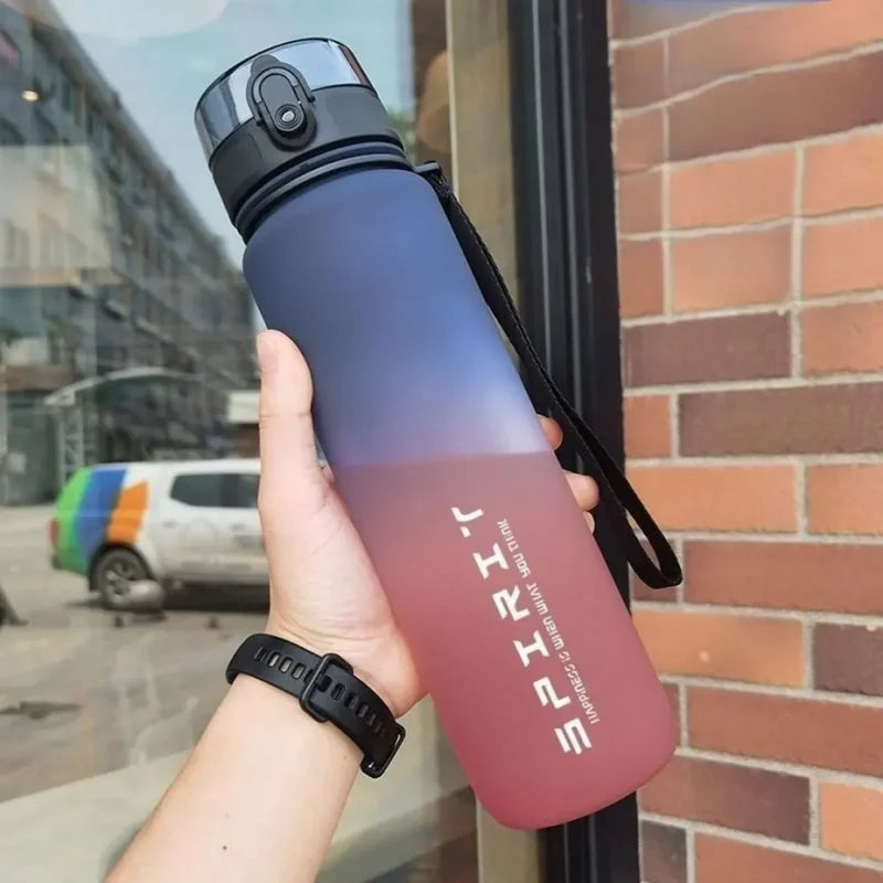 Fantia Motivational Sports Water Bottle Leak Proof Gym Jug 500ml 1000ml