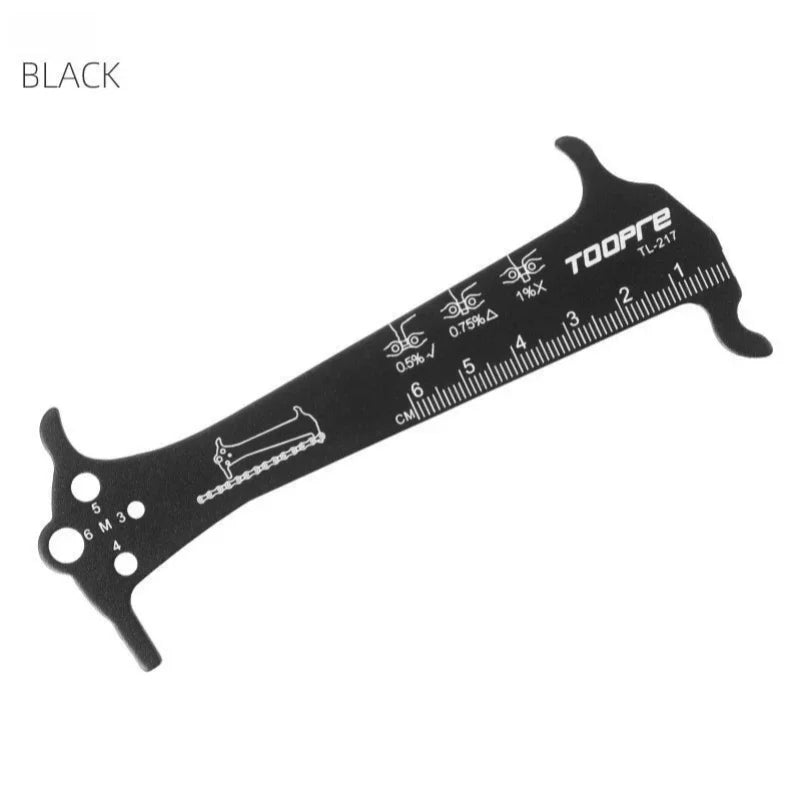 Toopre Bicycle Chain Wear Indicator Gauge Tool Bike Chain Checker Ruler - 17