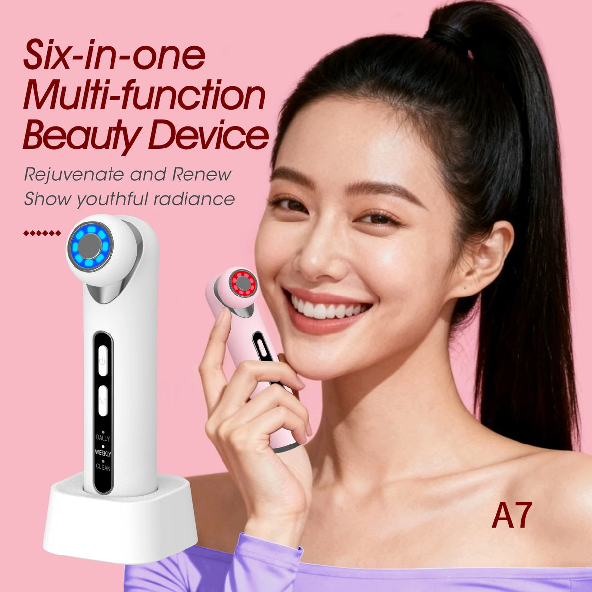 LED Photon Eye Facial Massager Eye Beauty Wand