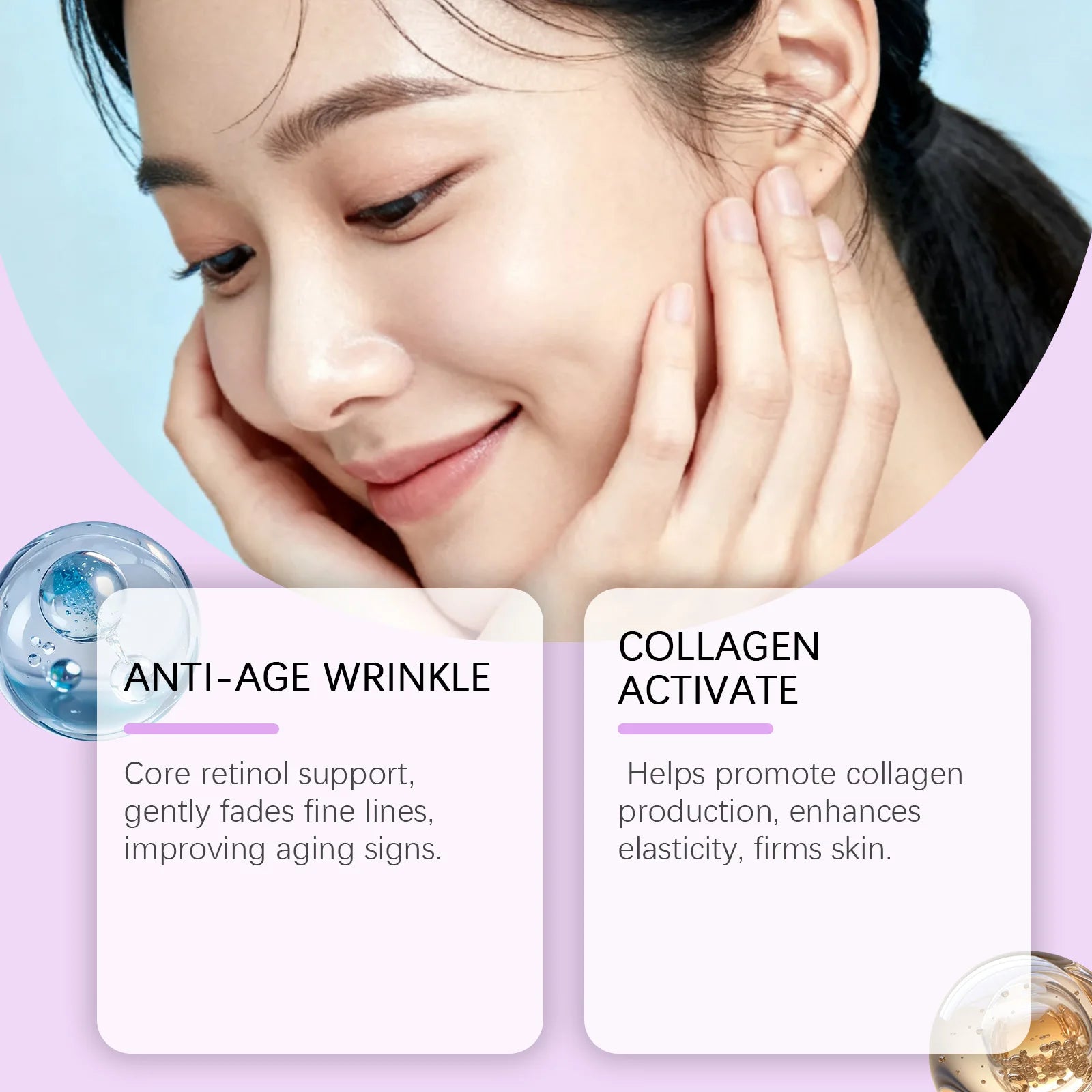 Retinol Facial Serum Firming Lifting Anti Aging Skin Care - 8