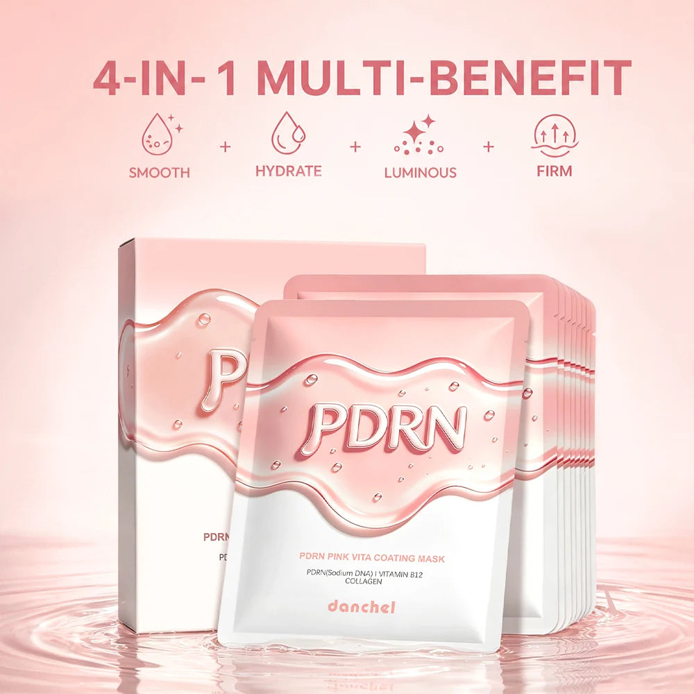 Korean Salmon DNA PDRN Pink Vitamin Hydrating Facial Sheet Mask