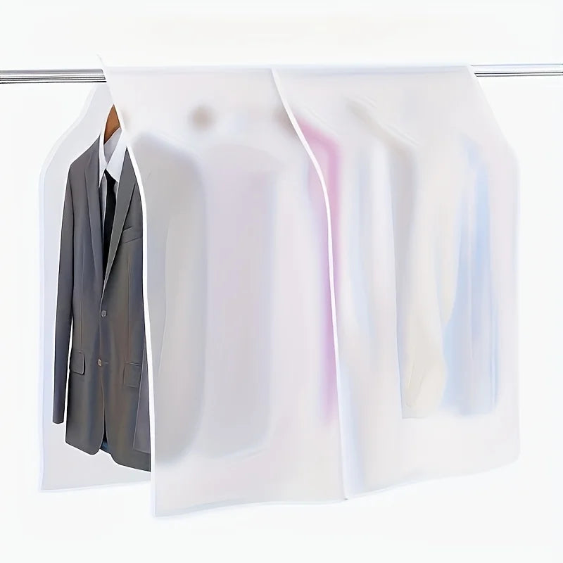 4pcs Garment Bag Set Translucent Clothes Dust Cover Hanging Organizer