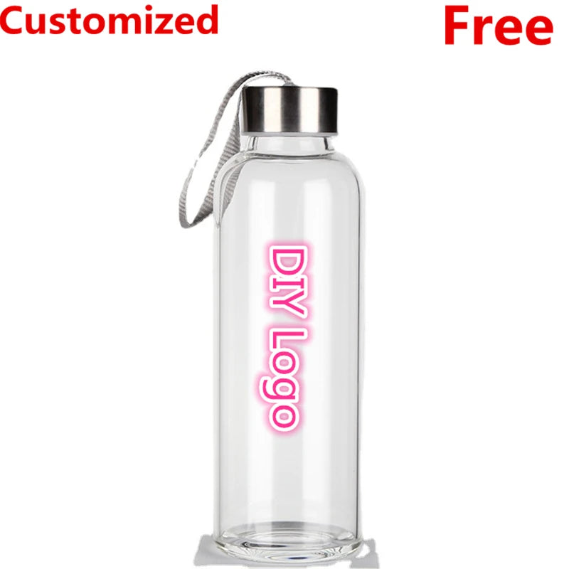 Personalized Sports Water Bottle 550ML Custom Logo Reusable Drink Cup
