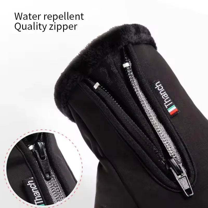 Waterproof Winter Cycling Gloves Touch Screen Thermal Warm Gloves