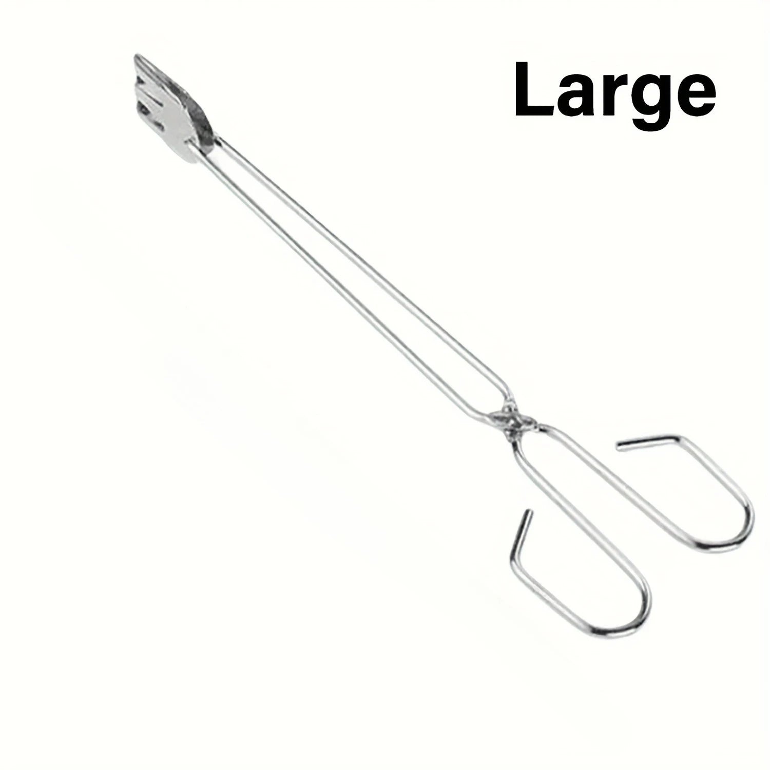 3Pcs Stainless Steel BBQ Scissor Tongs Kitchen Food Grill Clamps - 22