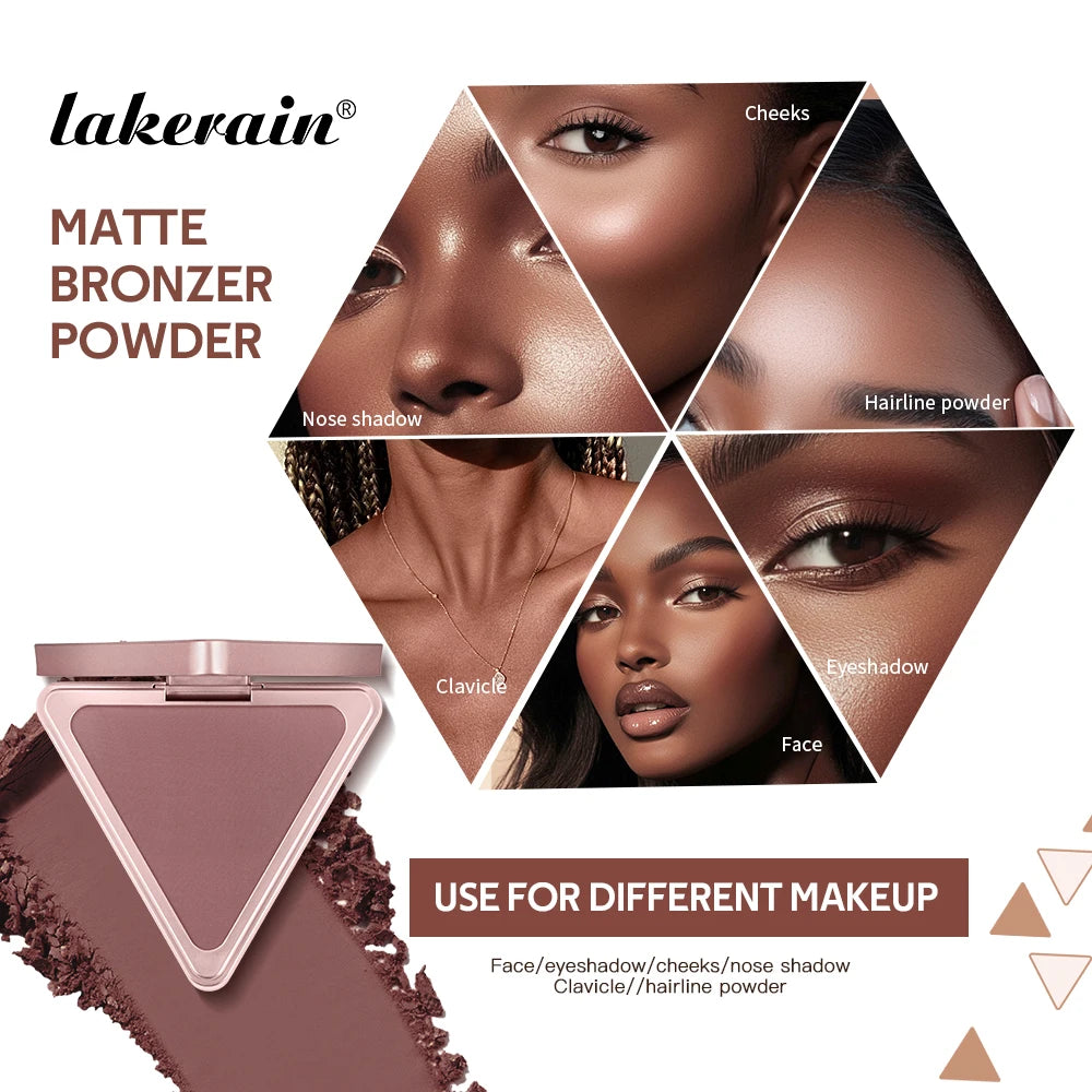 Matte Bronzer Powder Long Lasting Face Makeup & Oil Control Bronzer