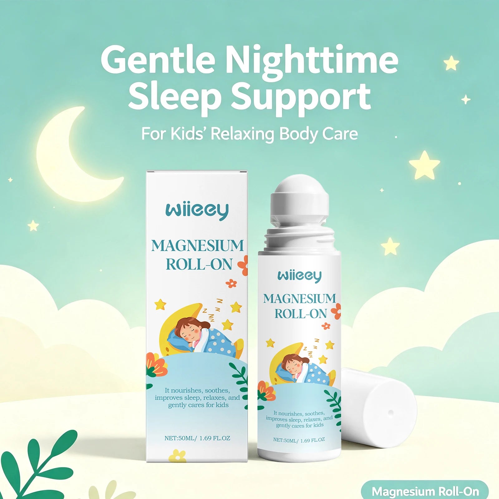 Magnesium Roll-On Natural Calming Relax Sleep Aid Roller - 5