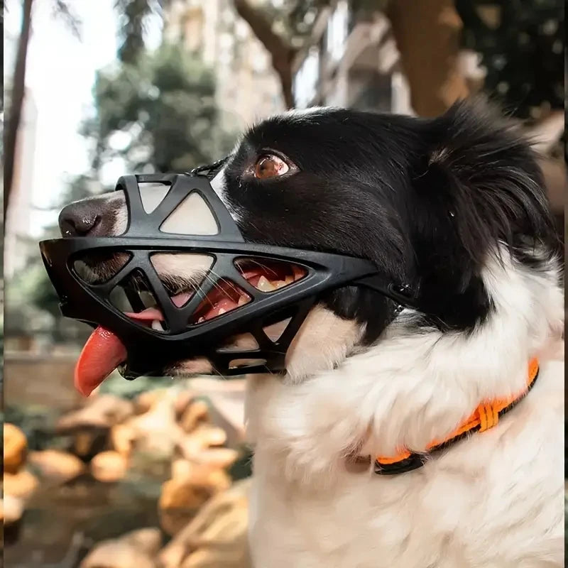 Adjustable Dog Muzzle Breathable Anti-Biting Basket Guard for Pets - 2