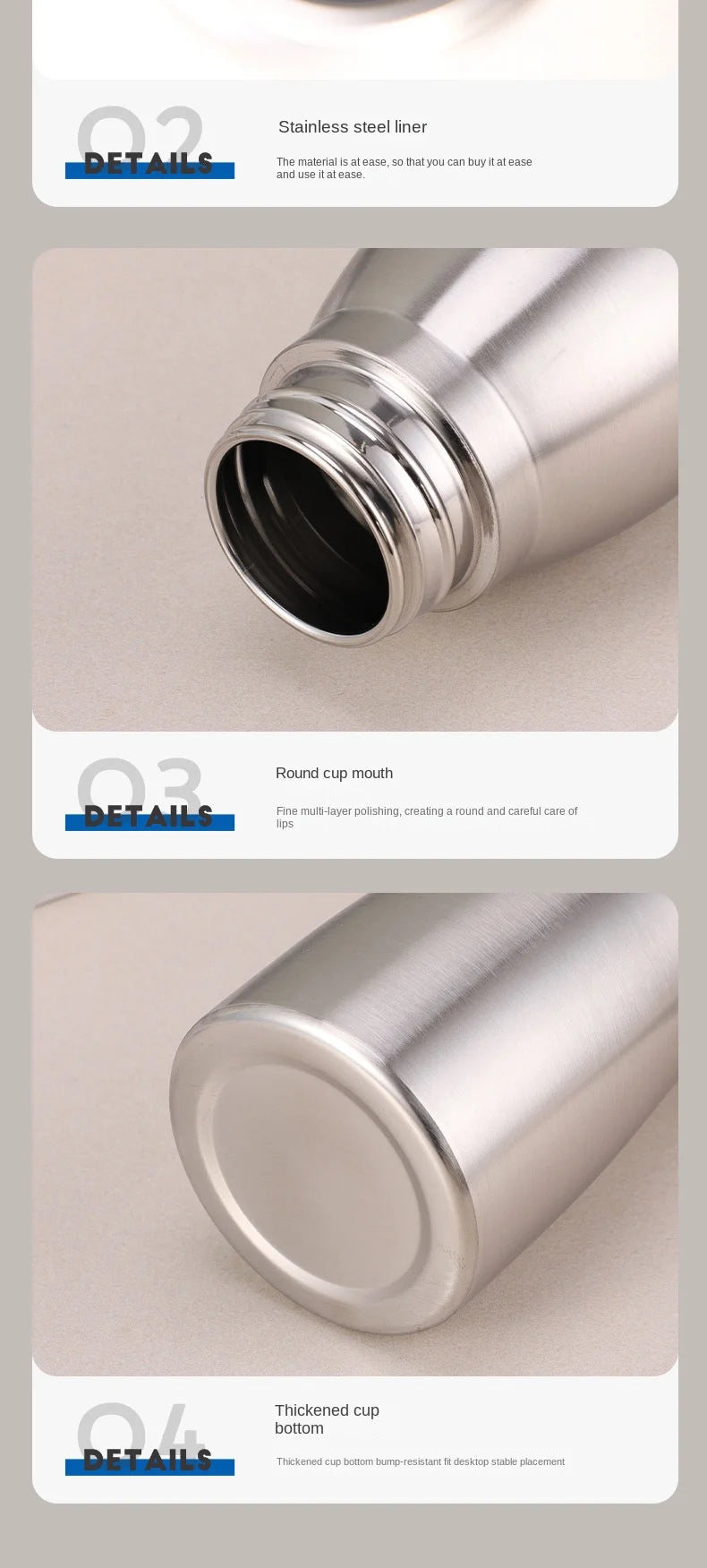 1000ml Stainless Steel Sport Water Bottle Vacuum Insulated Metal Flask - 13