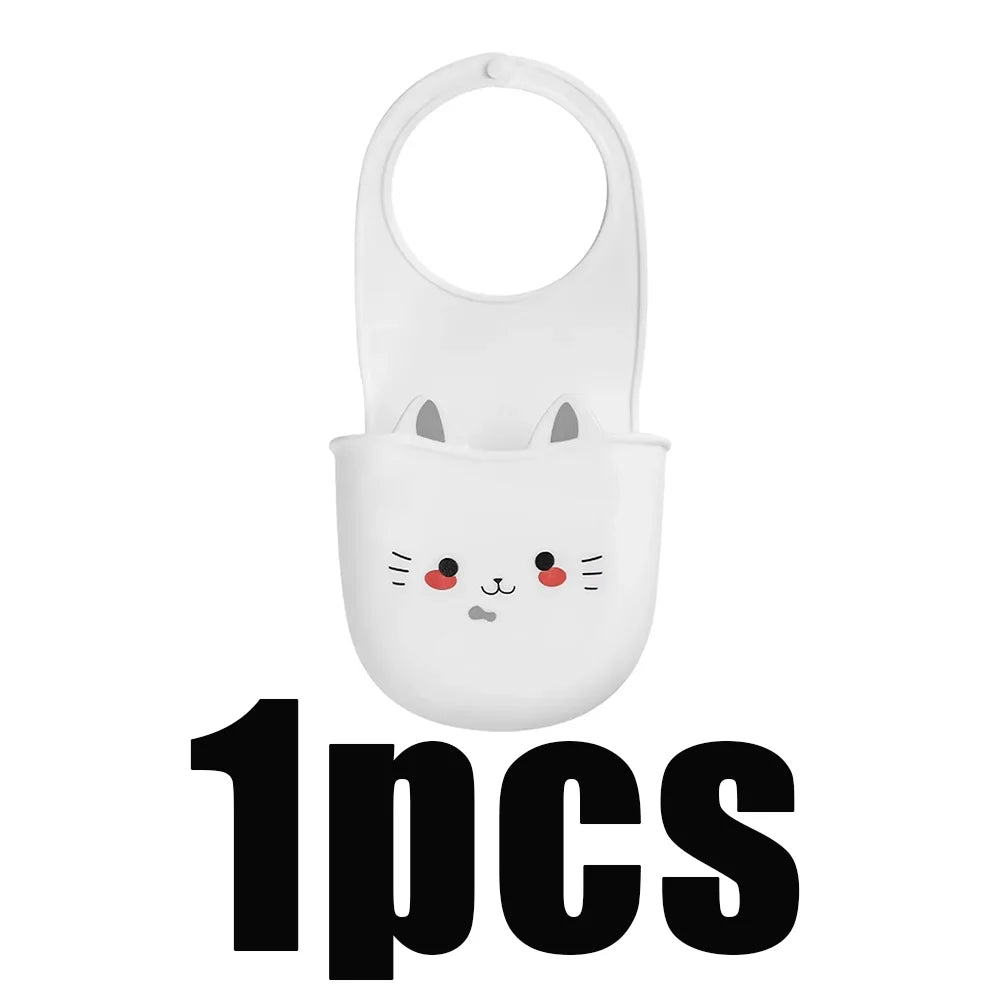 Cat Shape Silicone Kitchen Sink Faucet Sponge Holder Hanging Drain Basket - 14