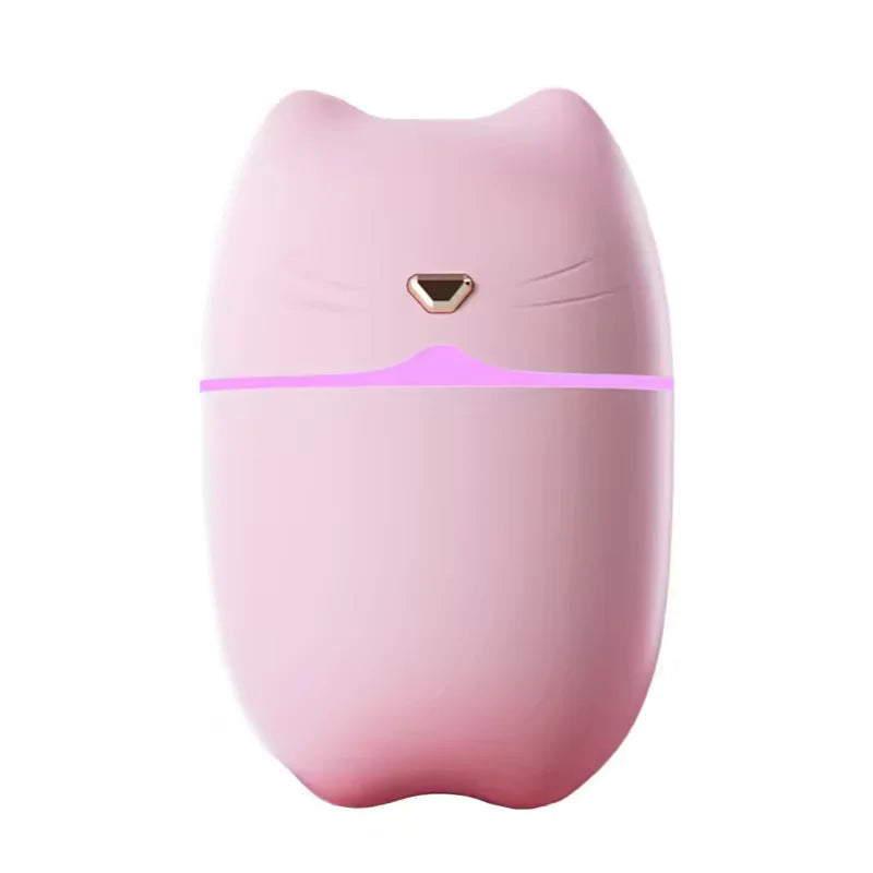 Cute Cat USB Mini Humidifier Desktop Mist Maker with LED Night Light - 8