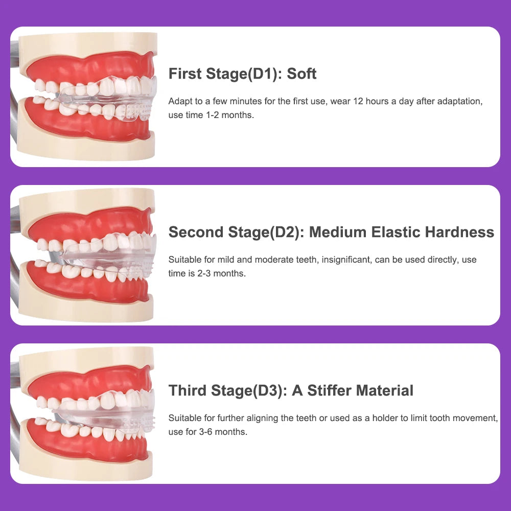 3 Stages Dental Braces Teeth Trainer Alignment Mouthpiece - 7