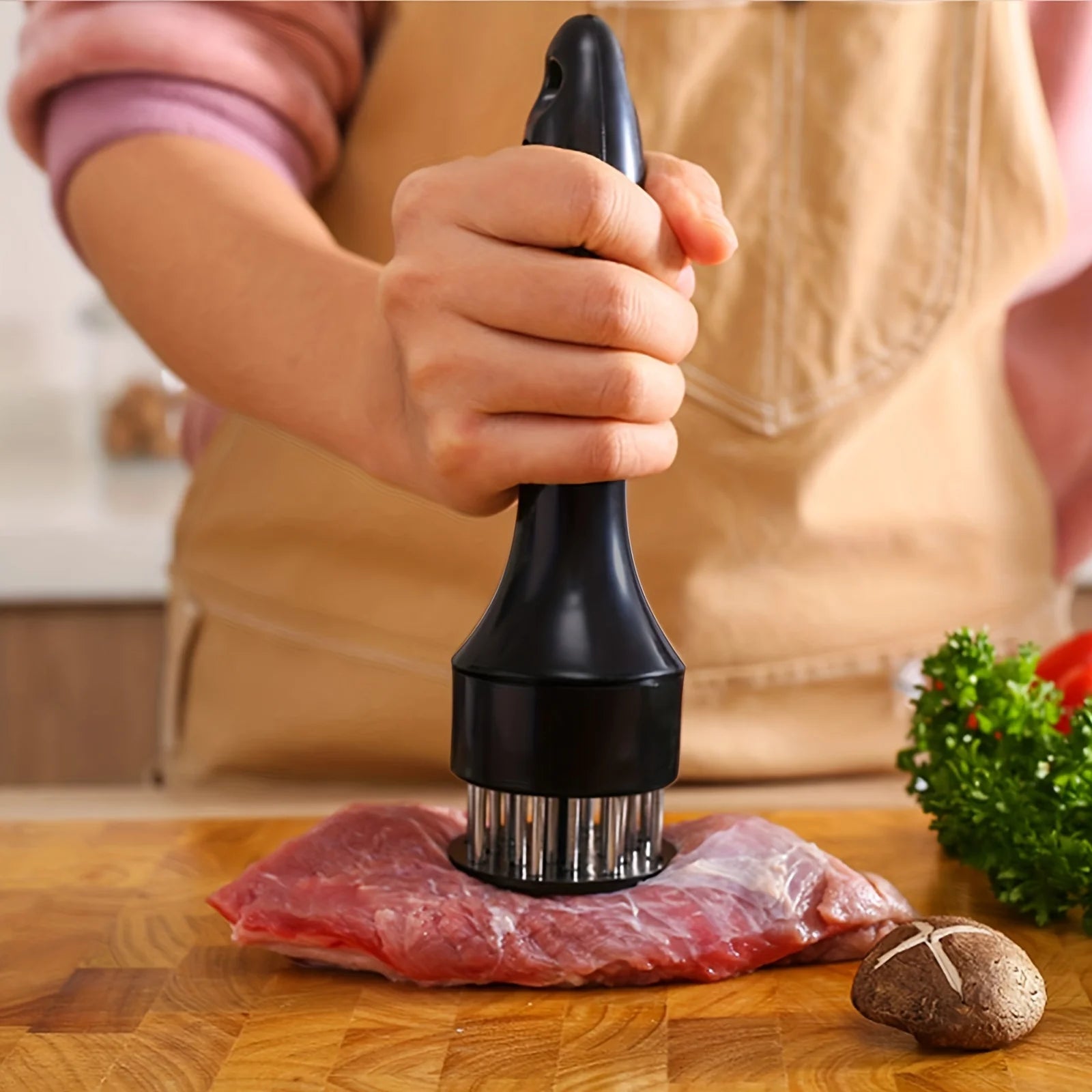 Stainless Steel Meat Tenderizer Needle Tool for Steak and Poultry