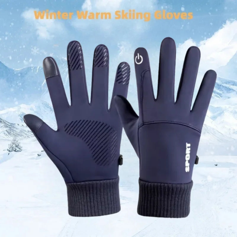 Winter Waterproof Touch Screen Gloves for Cycling Skiing and Running - 1