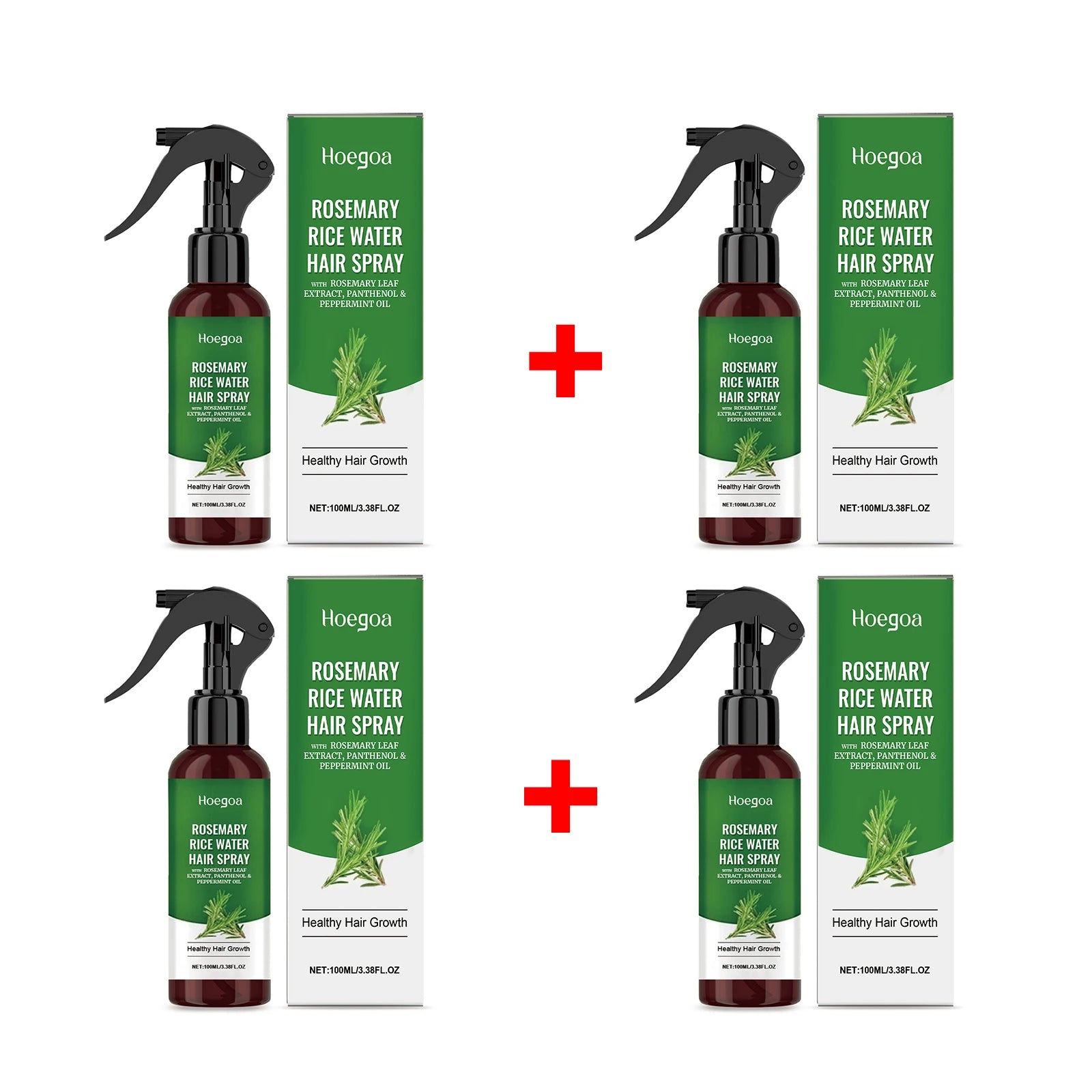 Rosemary Rice Water Hair Growth Spray for Damaged Frizzy Hair - 20