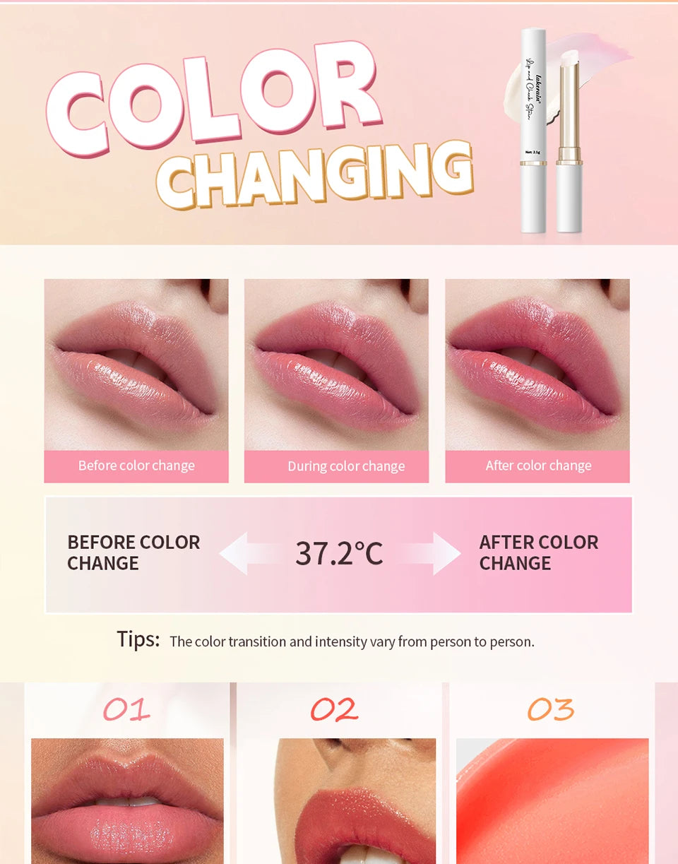 pH Activated Lip And Cheek Stain Natural Color Change Hydrating Tint - 11