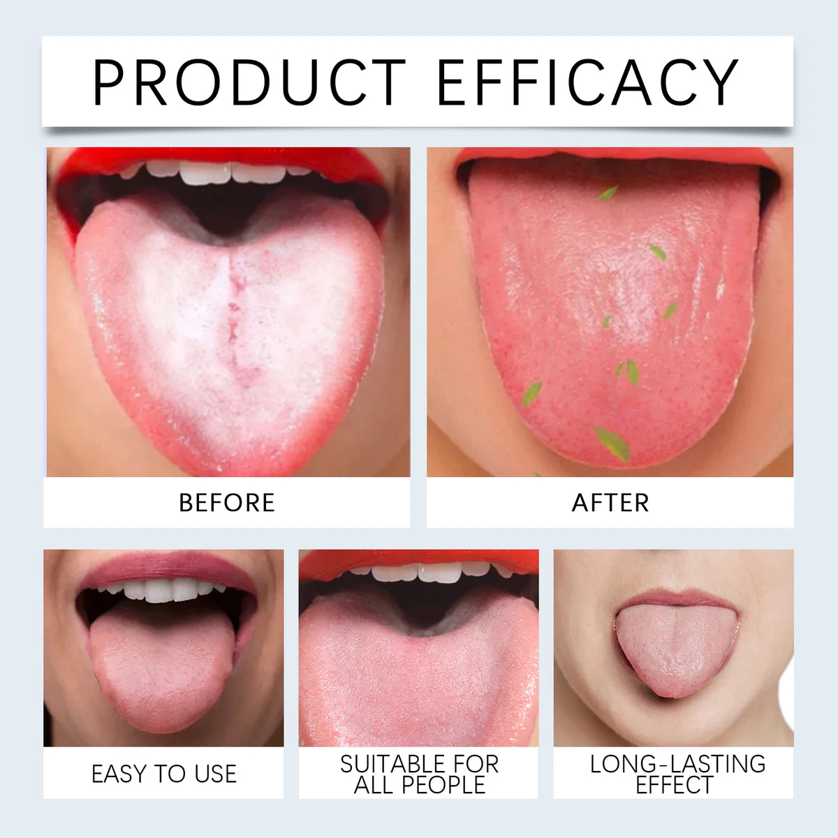Tongue Cleaner Gel And Scraper Fresh Breath Oral Care Set