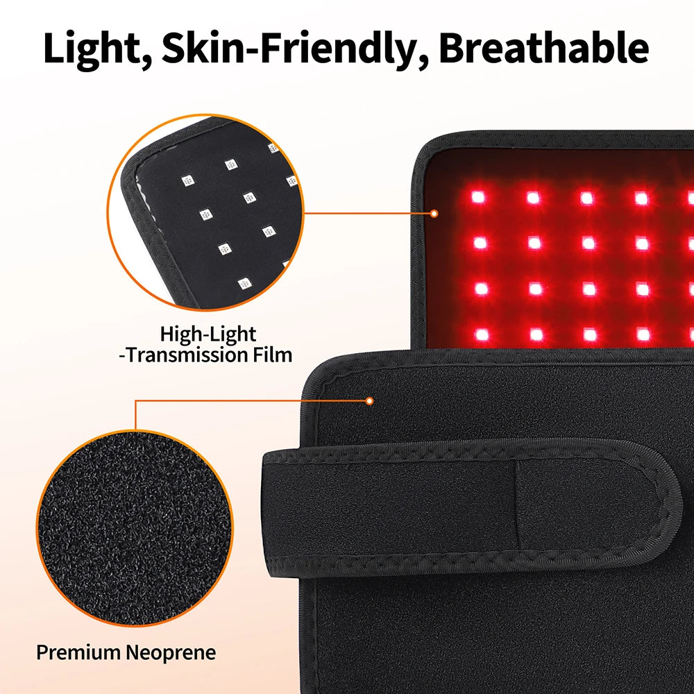 660nm 850nm Near Infrared Light Therapy Pad Full Body Skin Care Tool - 12