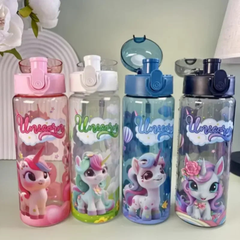Fantia 700ml Unicorn Water Bottle BPA Free Leak Proof Sports Space Cup - 2