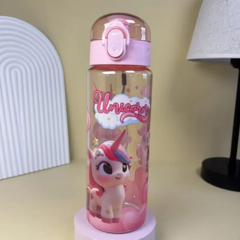 Fantia 700ml Unicorn Water Bottle BPA Free Leak Proof Sports Space Cup