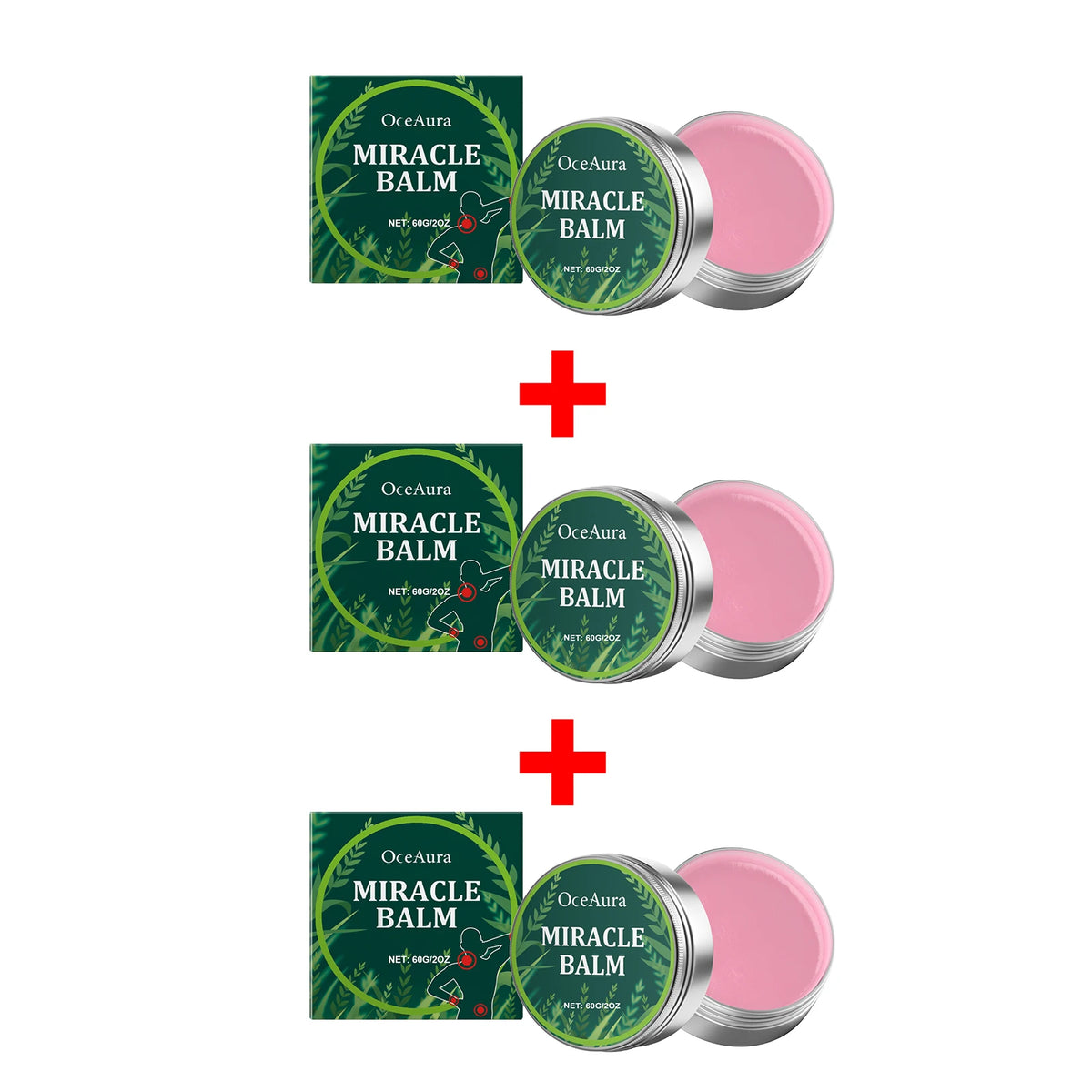 OceAura Herbal Body Massage Balm Miracle Muscle & Joint Relief Cream