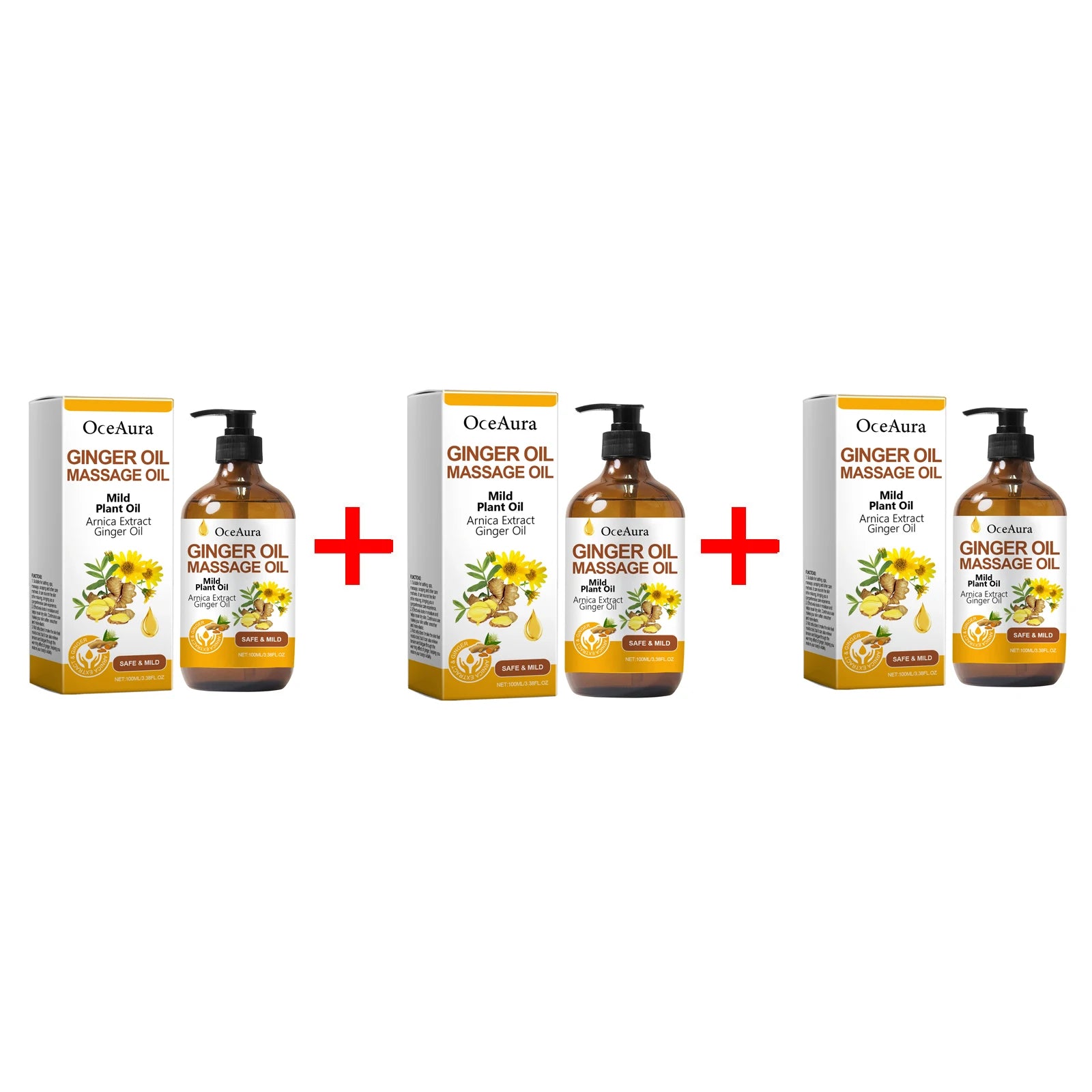 Ginger Massage Oil Body Relaxing Essential Oil - 17