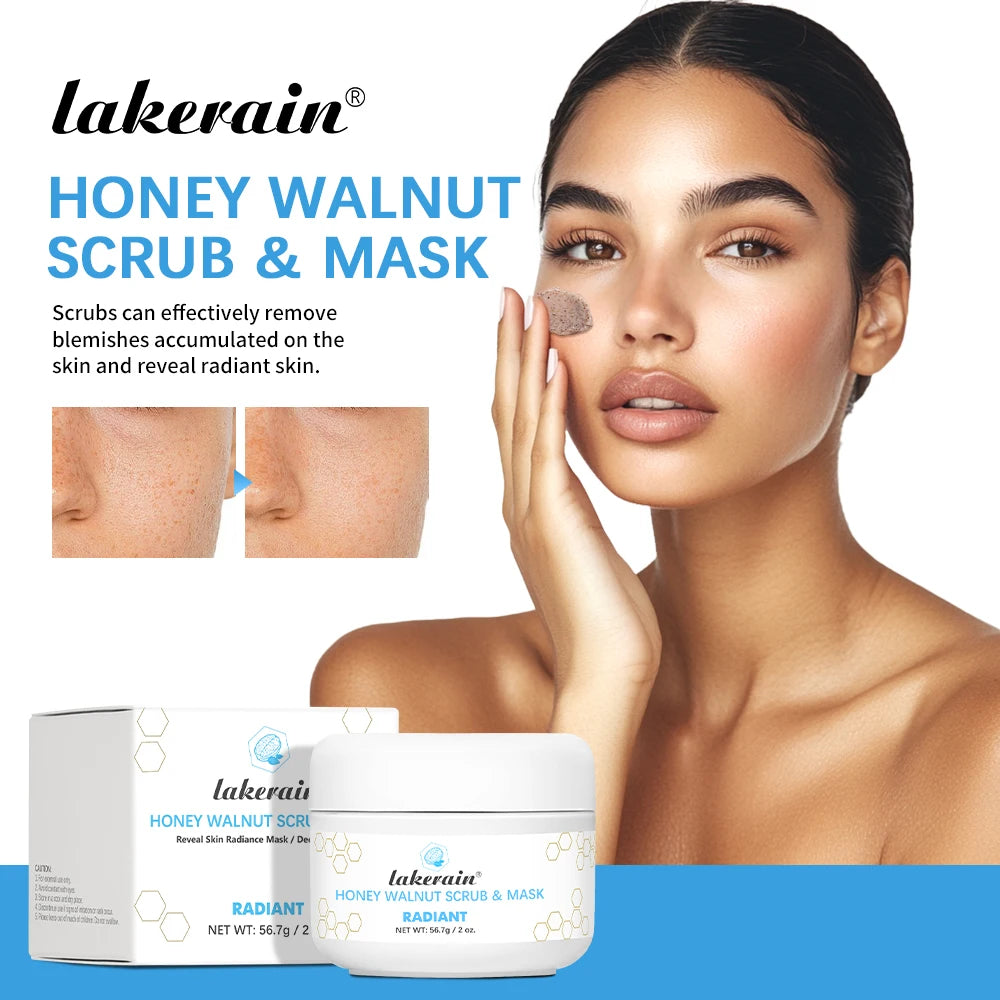 Honey Walnut Facial Scrub and Exfoliating Mask