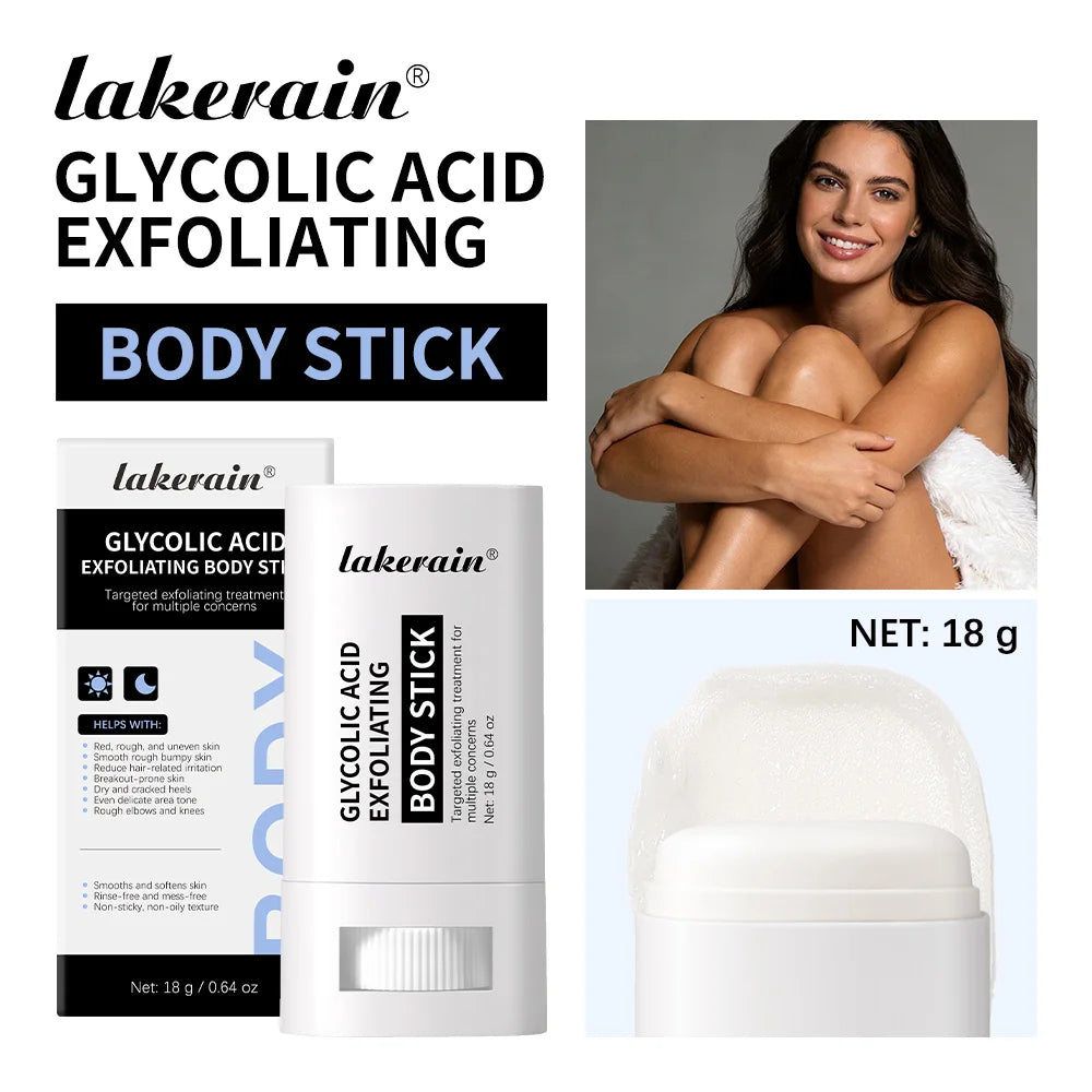 Lakerain Glycolic Acid Exfoliating Body Stick Skincare Scrub - 23