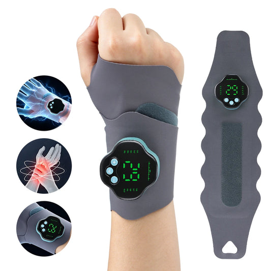 EMS Wrist Massager & Cordless Carpal Tunnel Relief Guard