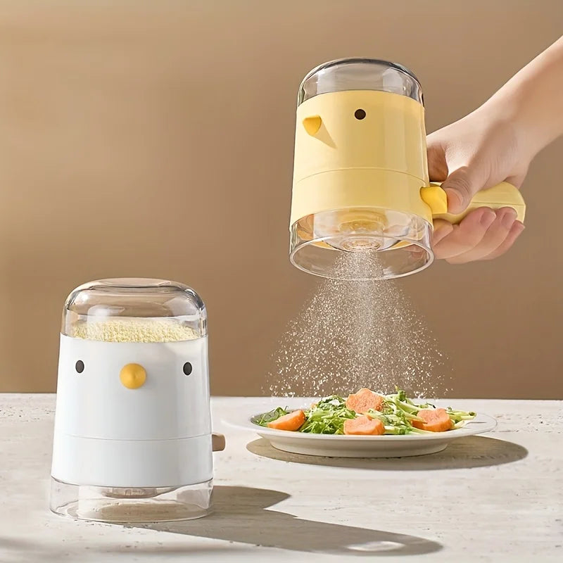Bird Shaped Quantitative Salt Dispenser Precise Seasoning Control Jar